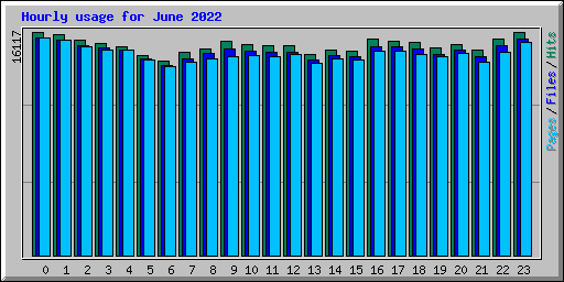 Hourly usage for June 2022