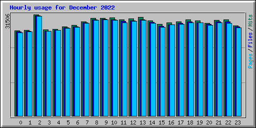 Hourly usage for December 2022